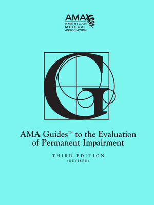 cover image of Guides to the Evaluation of Permanent Impairment